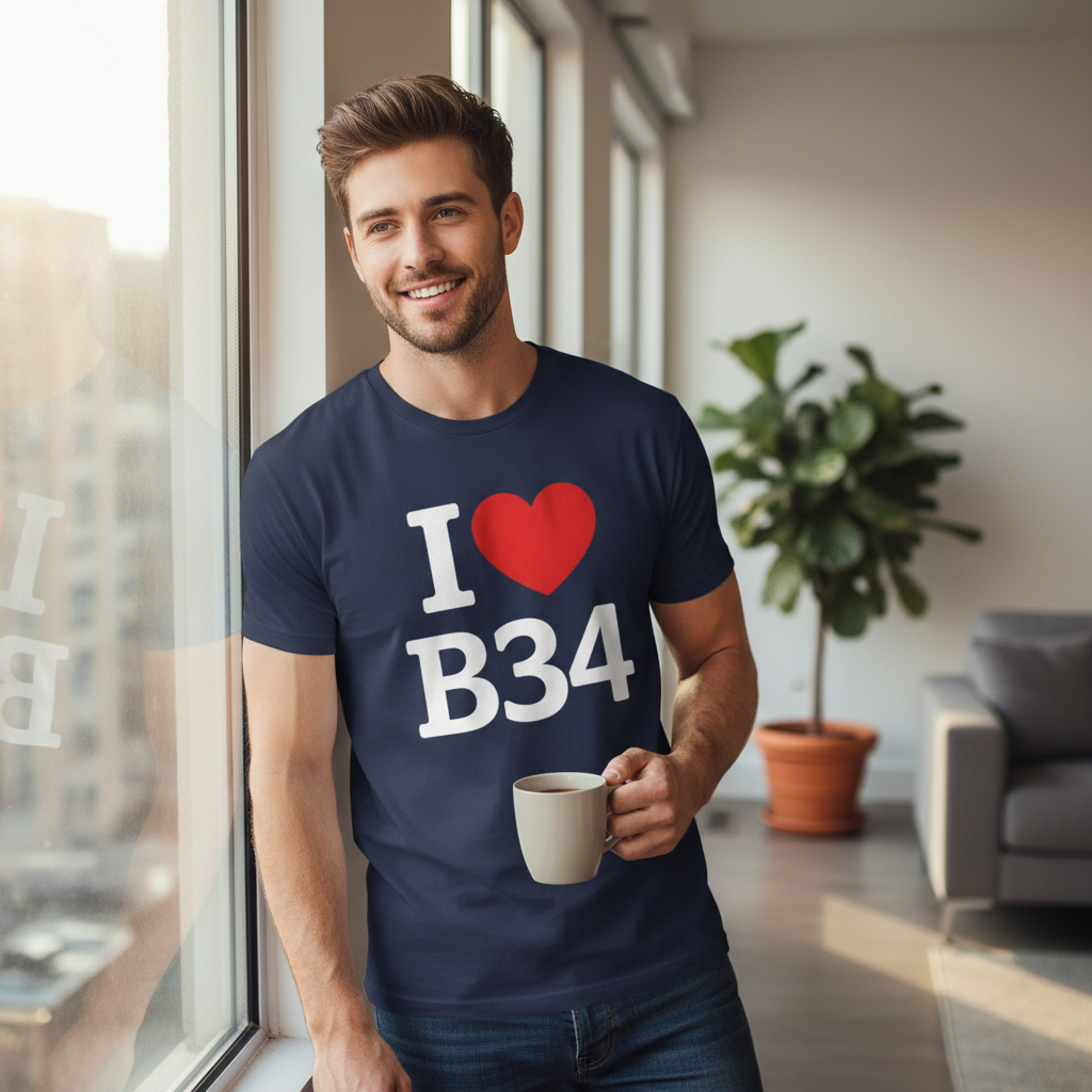 Buckland End - T-Shirt - I Heart B34 Design