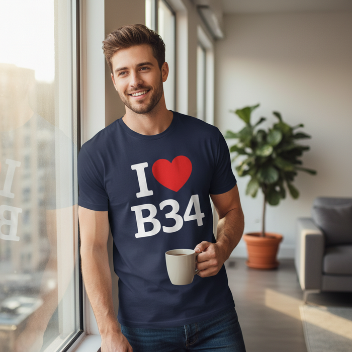 Buckland End - T-Shirt - I Heart B34 Design