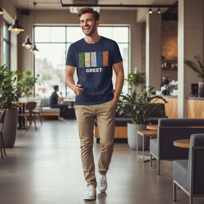 Greet - T-Shirt - Colour Block Design