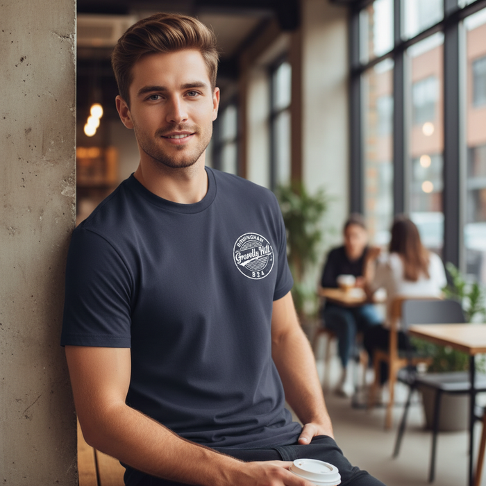 Gravelly Hill - T-Shirt - B24 Vintage Stamp Design
