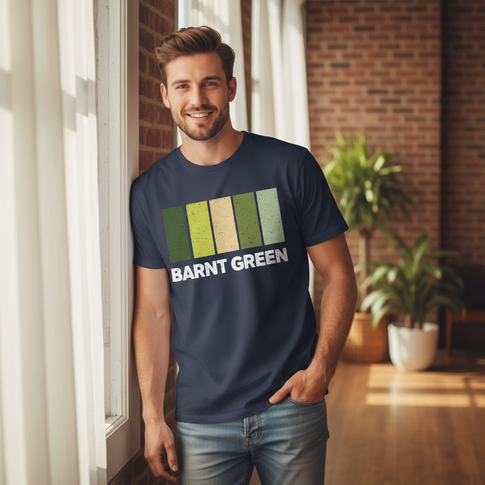 Barnt Green - T-Shirt - Colour Block Design