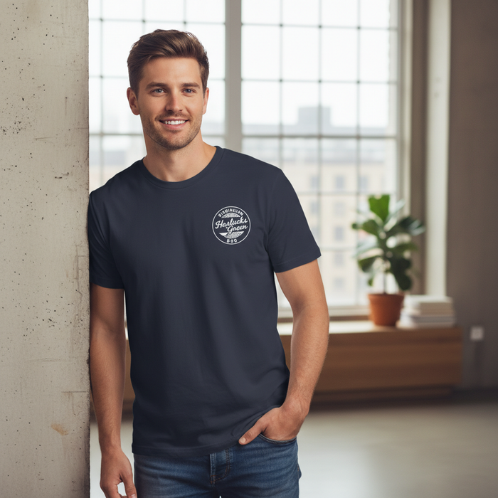 Haslucks Green - T-Shirt - B90 Vintage Stamp Design