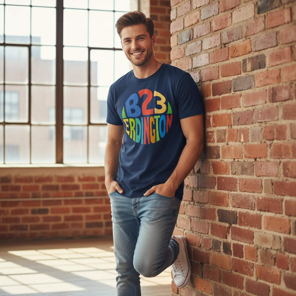 Erdington - T-Shirt - B23 Colour Burst Design