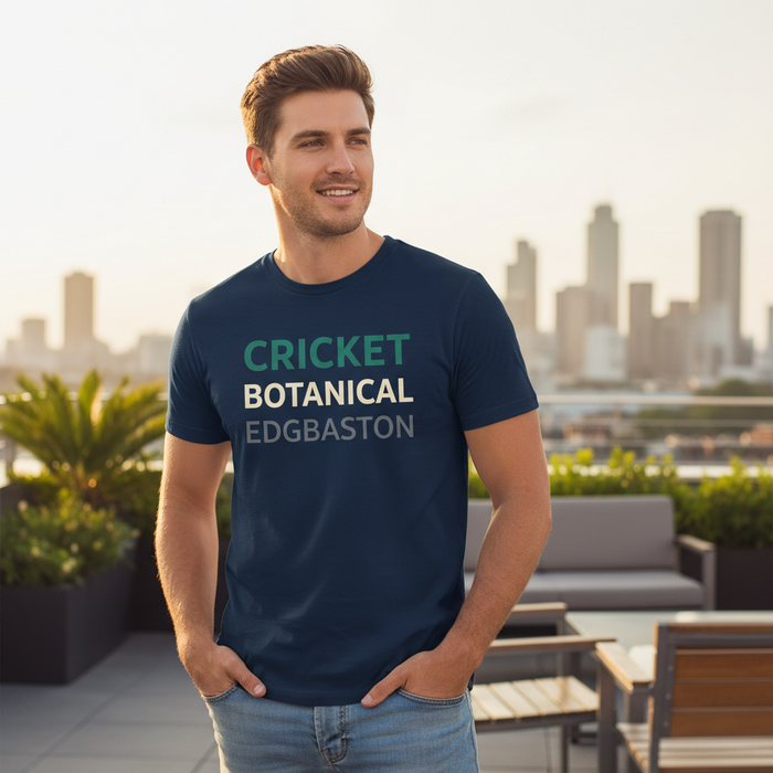 Edgbaston - T-Shirt - Minimal Type Stack Design