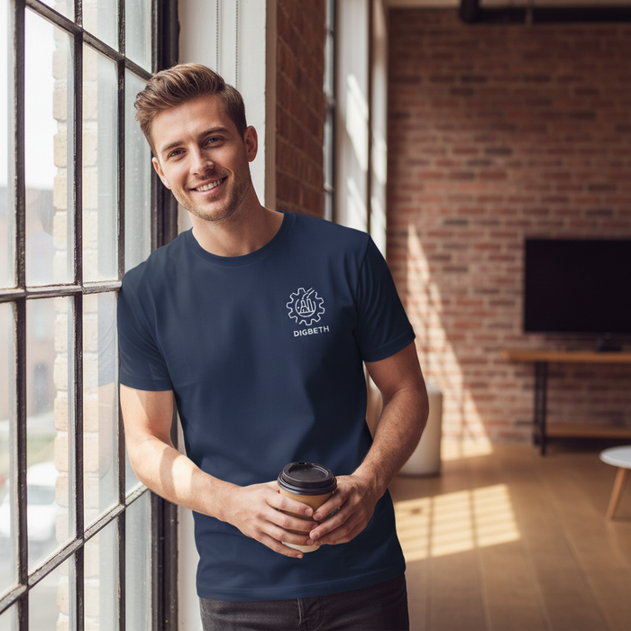 Digbeth - T-Shirt - Minimal Line Icon Design - Factory Cog