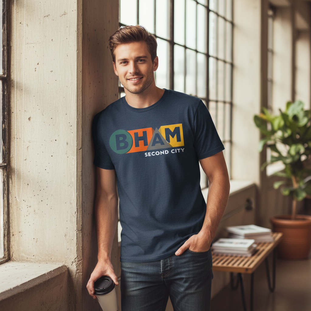 Birmingham - T-Shirt - BHAM Second City Bold Graphic