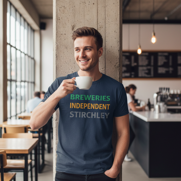 Stirchley - T-Shirt - Minimal Type Stack Design