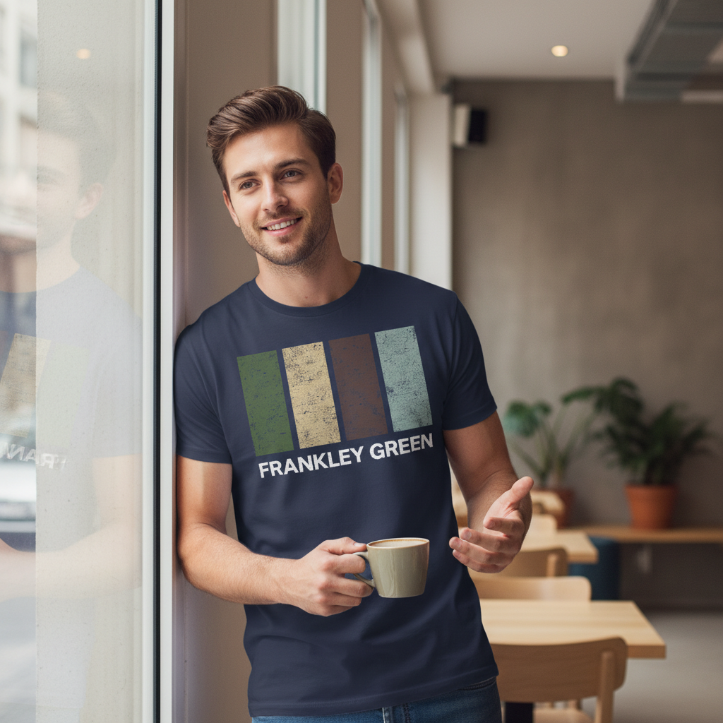 Frankley Green - T-Shirt - Colour Block Design