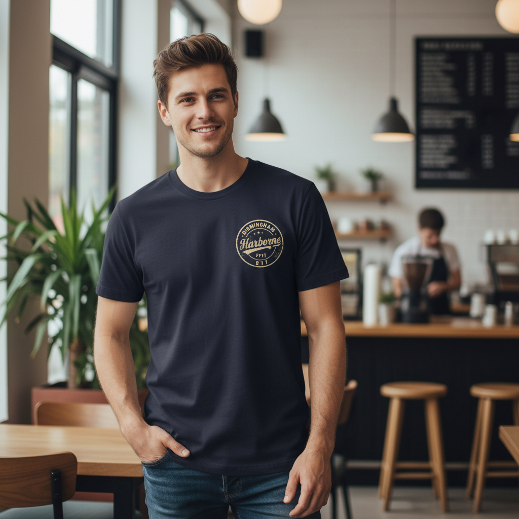 Harborne - T-Shirt - B17 Vintage Stamp Design