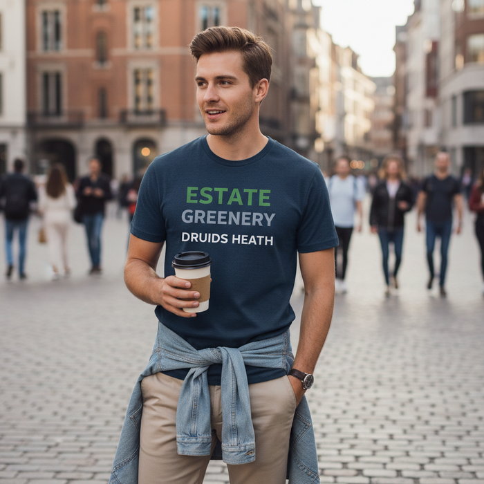 Druids Heath - T-Shirt - Minimal Type Stack Design