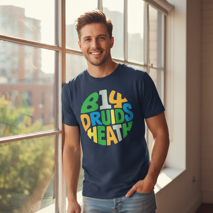 Druids Heath - T-Shirt - Colour Burst Design