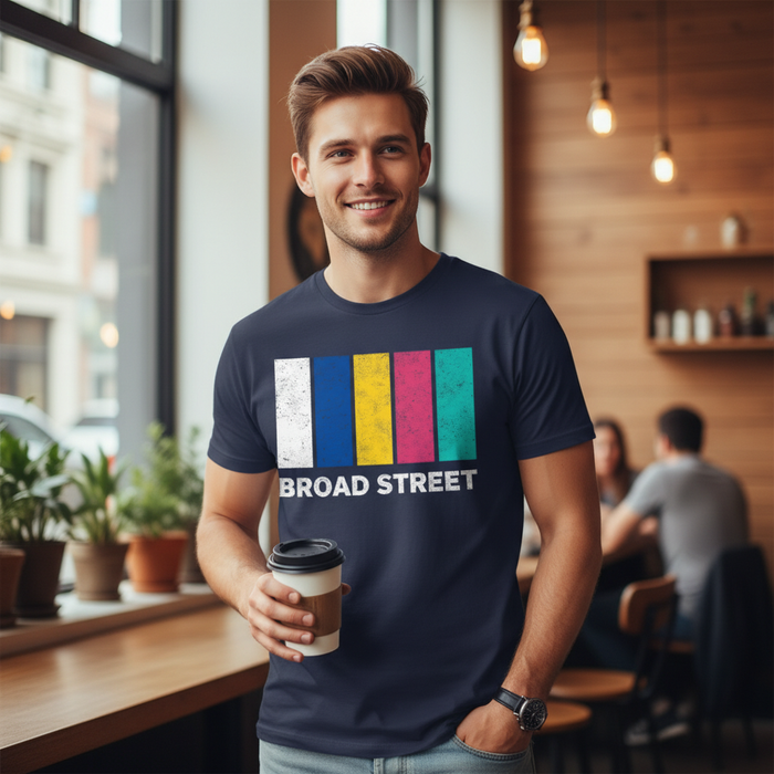 Broad Street - T-Shirt - Colour Block Design
