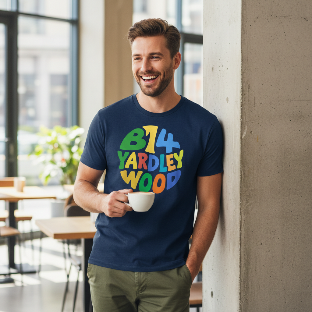 Yardley Wood - T-Shirt - Colour Burst Design