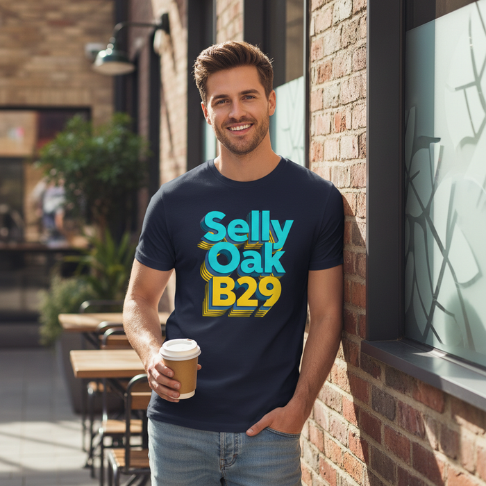 Selly Oak - T-Shirt - Bold 3D Type Design