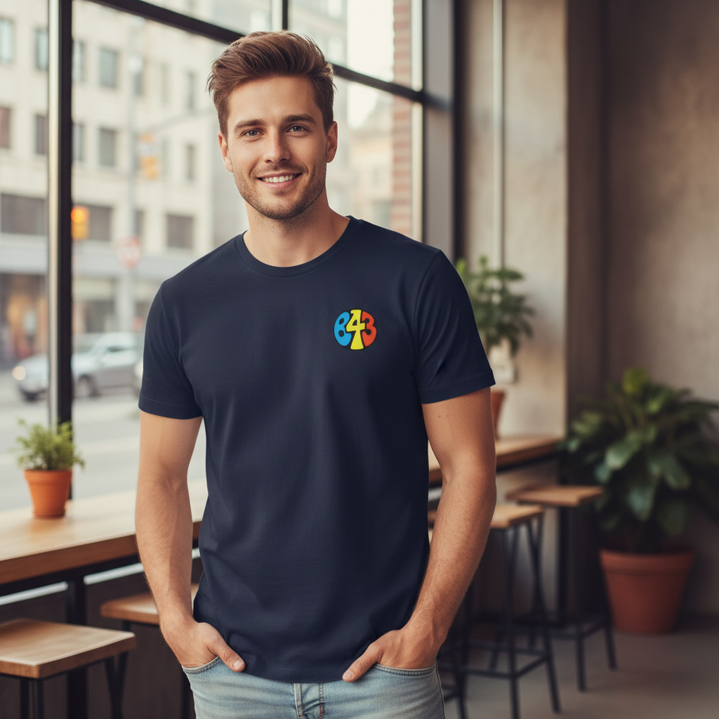 B43 - T-Shirt - Vintage Stamp Design
