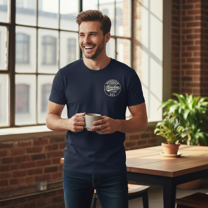 Newton - T-Shirt - B43 Vintage Stamp Design