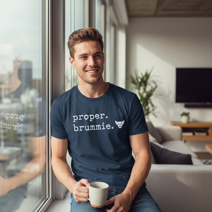 Birmingham - T-Shirt - Proper Brummie - Stamped Type