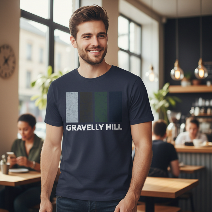 Gravelly Hill - T-Shirt - Colour Block Design