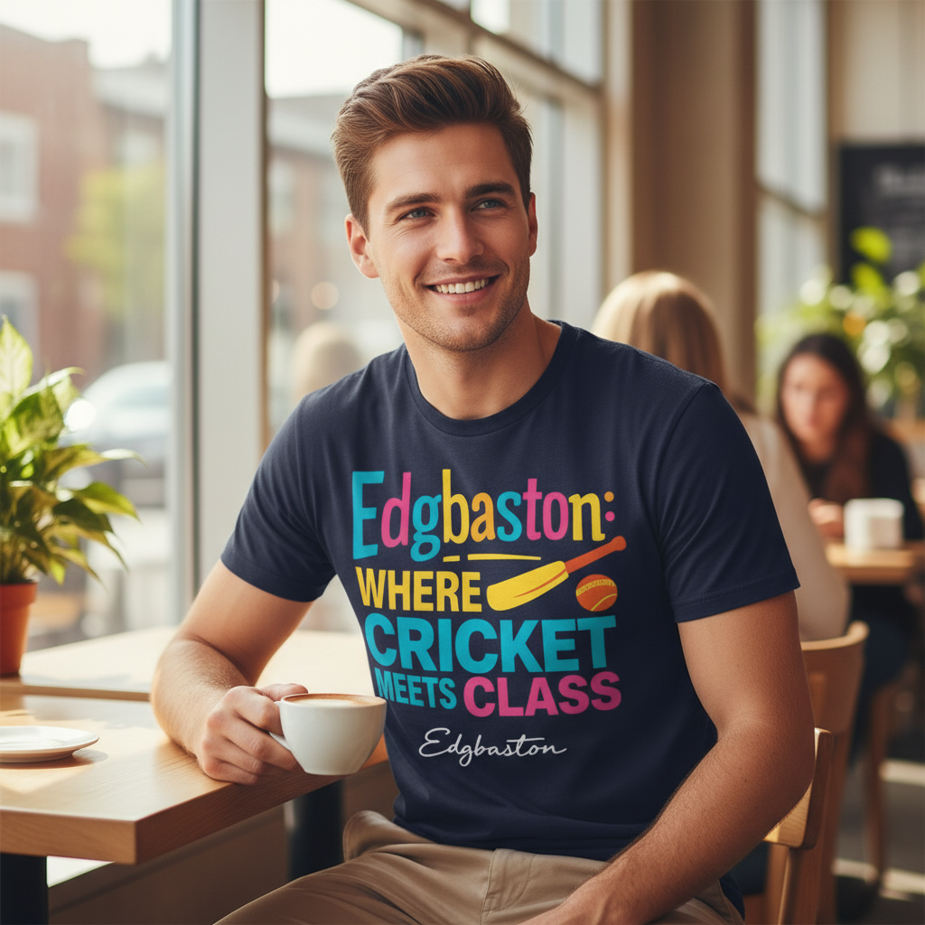 Edgbaston - T-Shirt - Say it…Edgbaston Design
