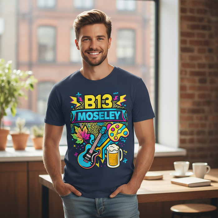 Moseley - T-Shirt - Playful Neon Vibe Design