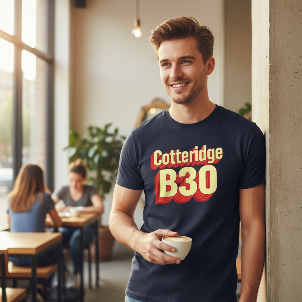 Cotteridge - T-Shirt - Bold 3D Type Design