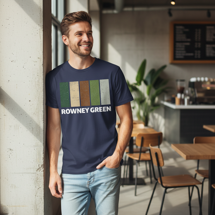 Rowney Green - T-Shirt - Colour Block Design