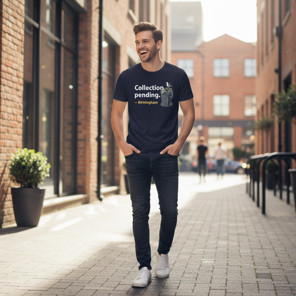 Birmingham - T-Shirt - Bin Strikes Collection Pending Funny Design