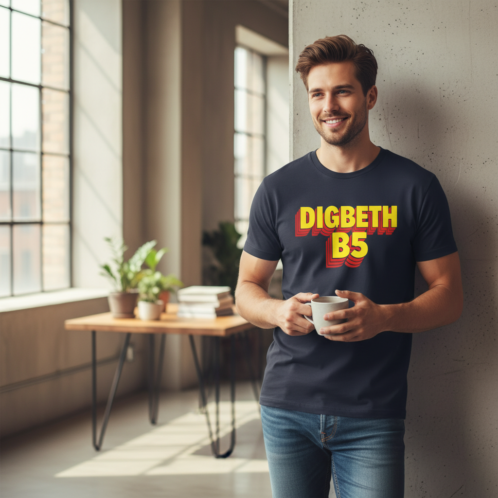 Digbeth - T-Shirt - Bold 3D Type Design