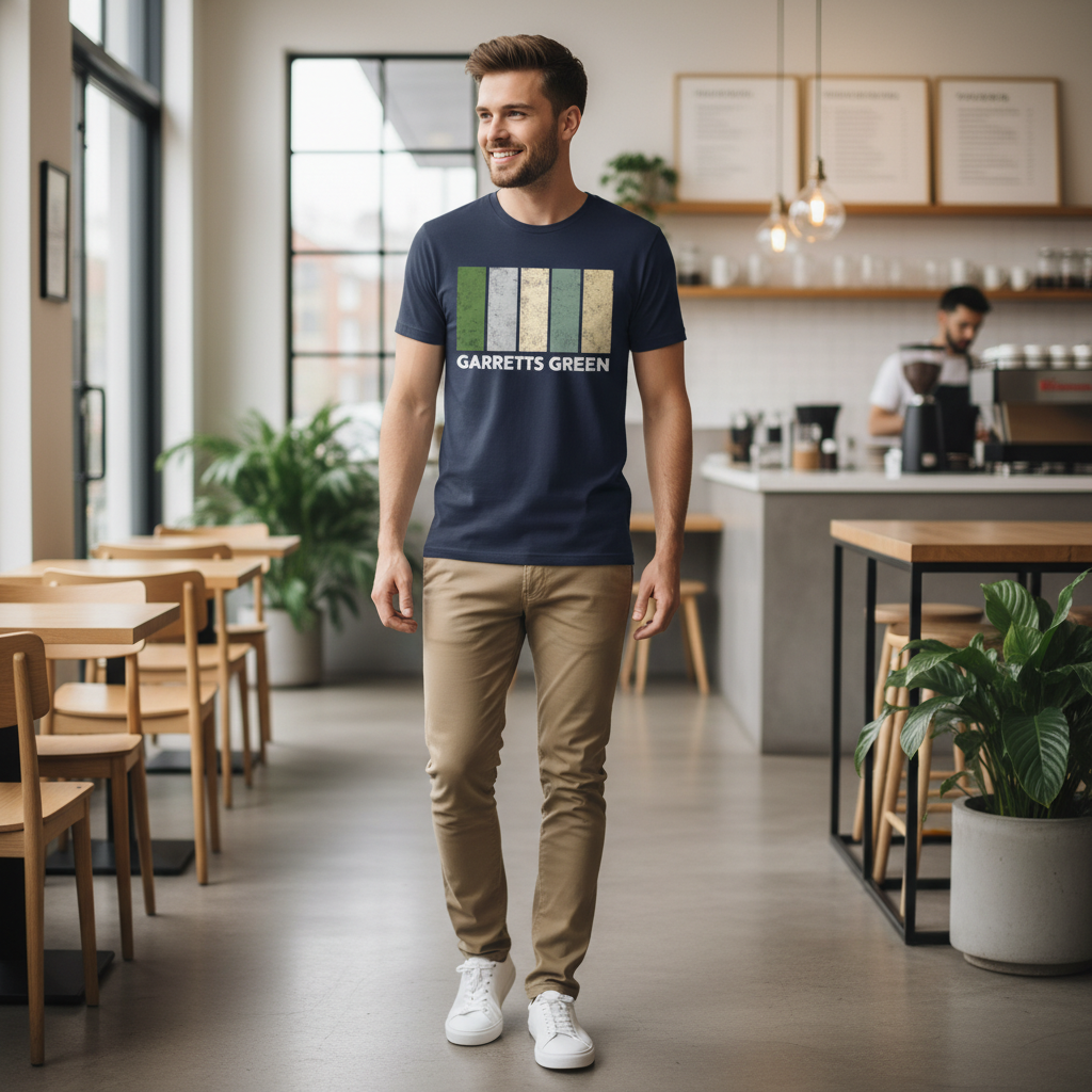 Garretts Green - T-Shirt - Colour Block Design