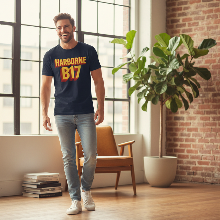 Harborne - T-Shirt - Bold 3D Type Design