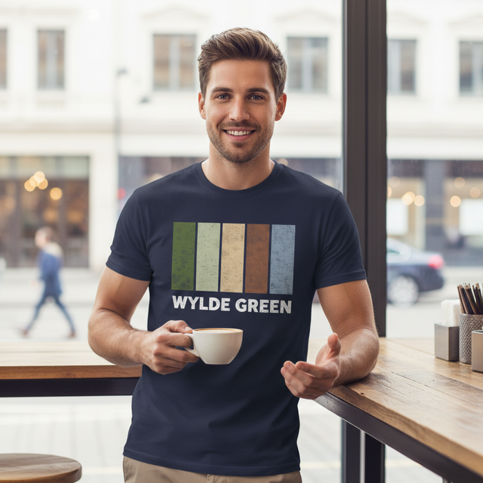 Wylde Green - T-Shirt - Colour Block Design