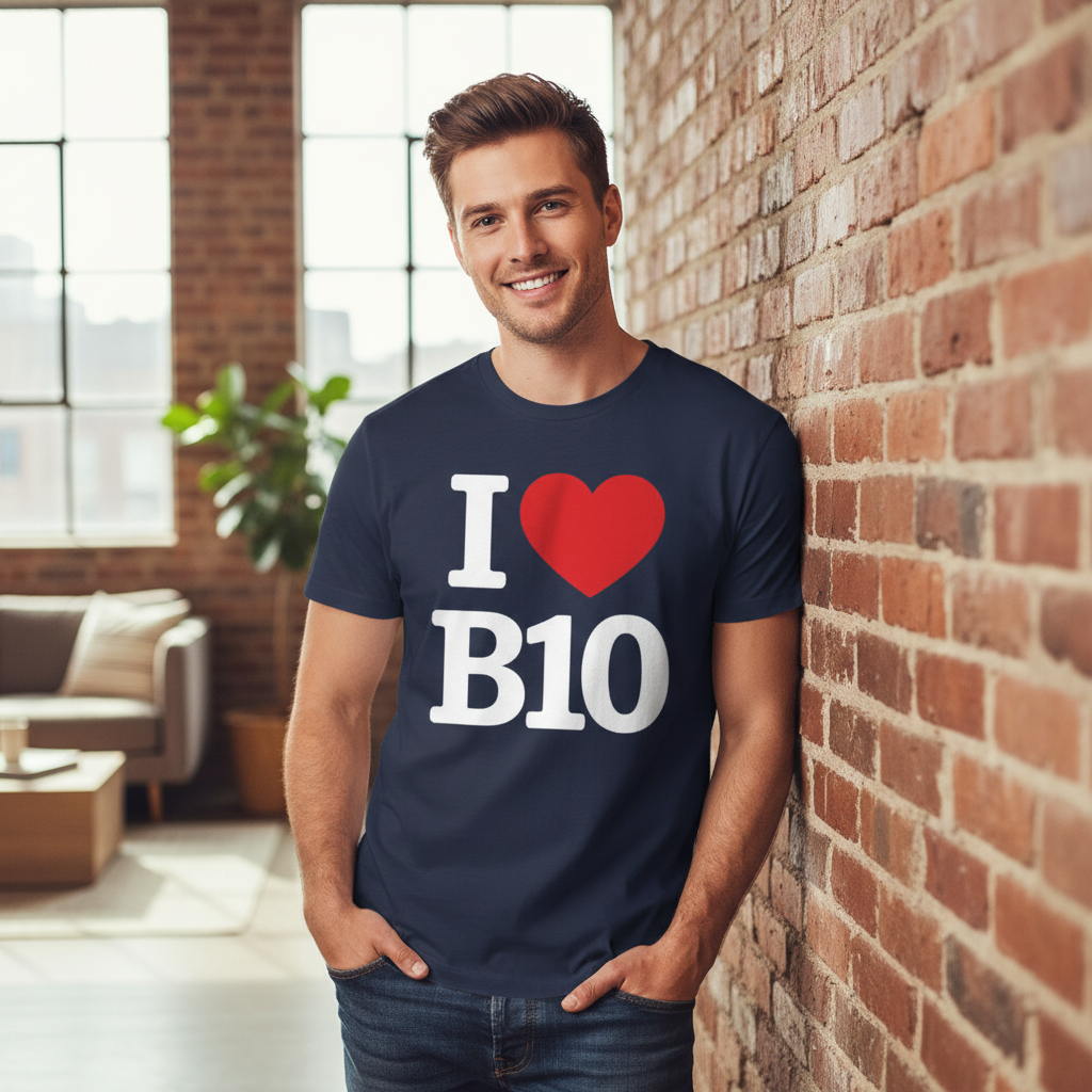 B10 - T-Shirt - I Heart B10 Design - Small Heath | Hay Mills