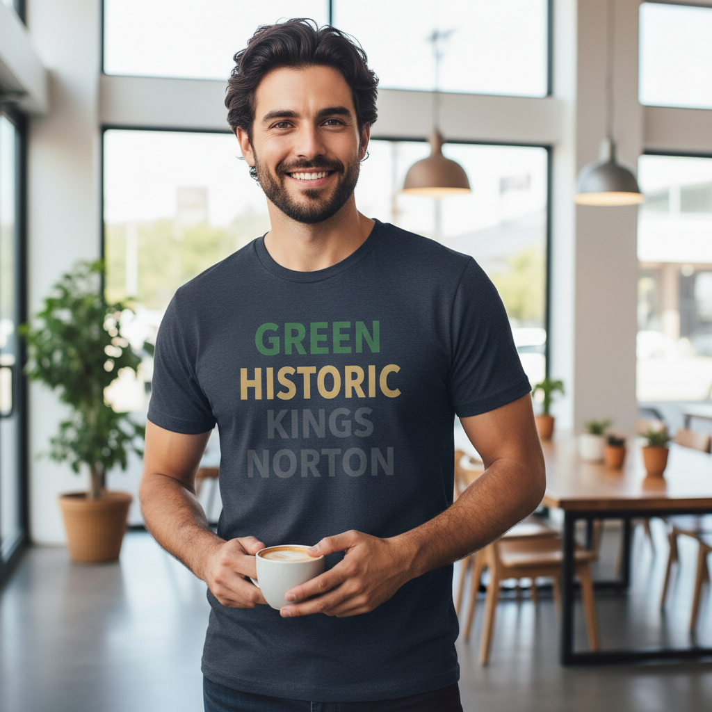 Kings Norton - T-Shirt - Minimal Type Stack Design