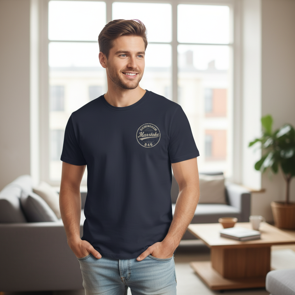 Maxstoke - T-Shirt - B46 Vintage Stamp Design
