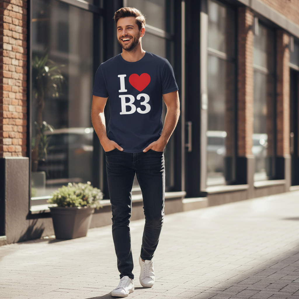 B3 - T-Shirt - I Heart B3 Design - Birmingham City Centre | Newhall Street