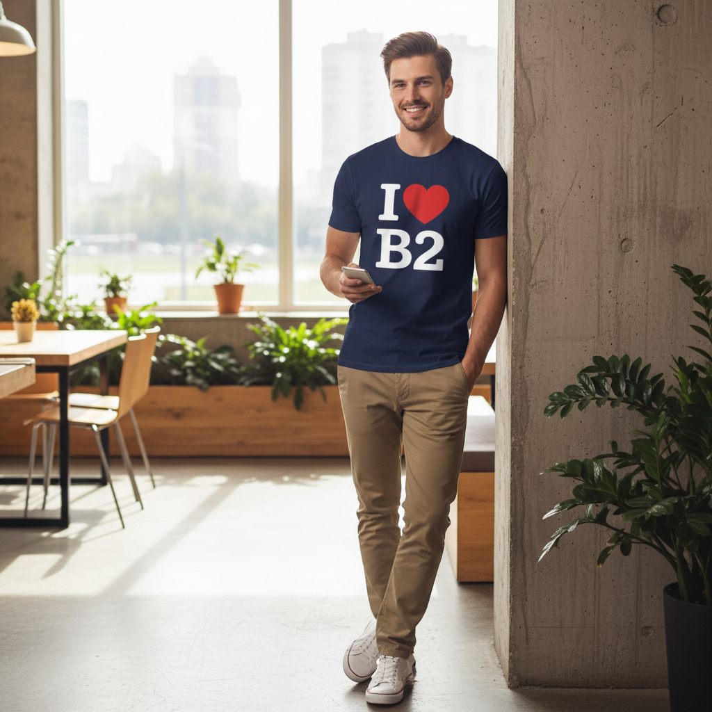 B2 - T-Shirt - I Heart B2 Design - Birmingham City Centre | New Street