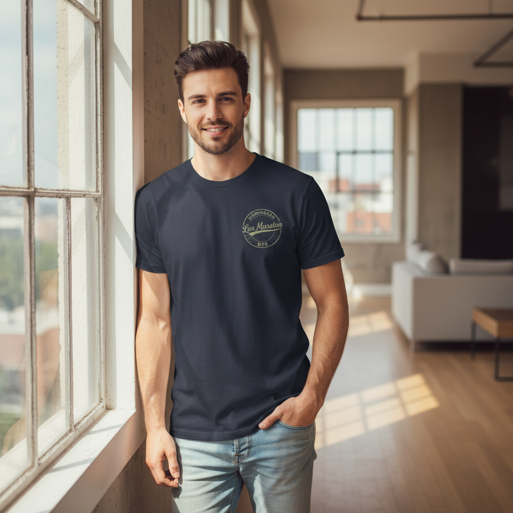 Lea Marston - T-Shirt - B76 Vintage Stamp Design