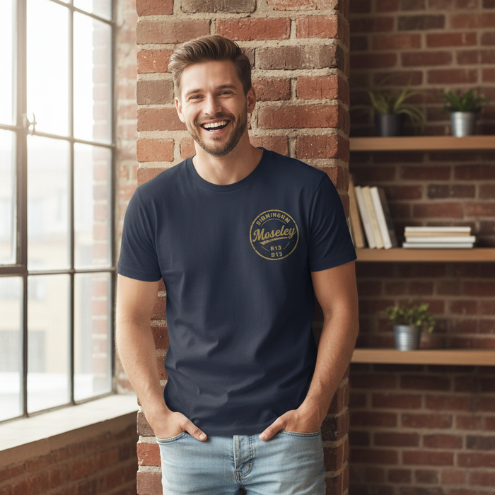 Moseley - T-Shirt - B13 Vintage Stamp Design