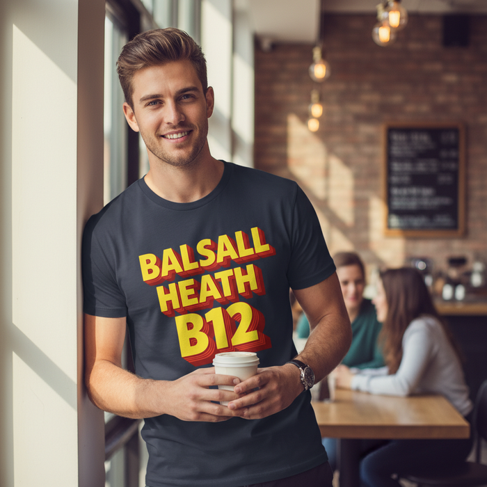 Balsall Heath - T-Shirt - Bold 3D Type Design