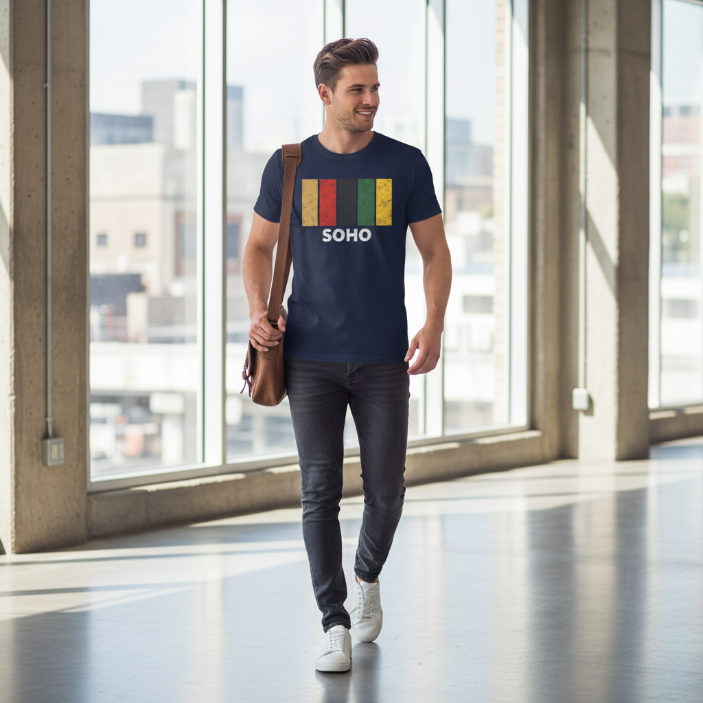Soho - T-Shirt - Colour Block Design