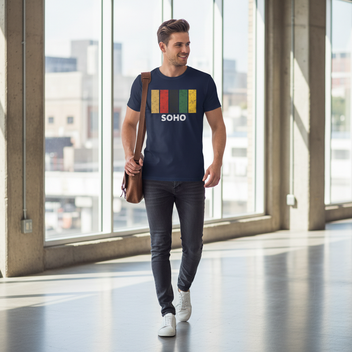 Soho - T-Shirt - Colour Block Design
