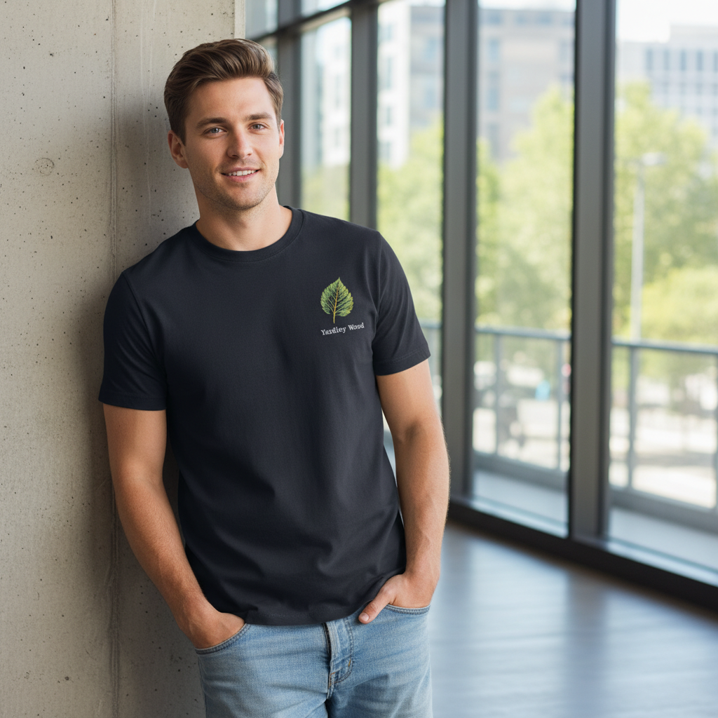 Yardley Wood - T-Shirt - Minimal Cool Design - Leaf