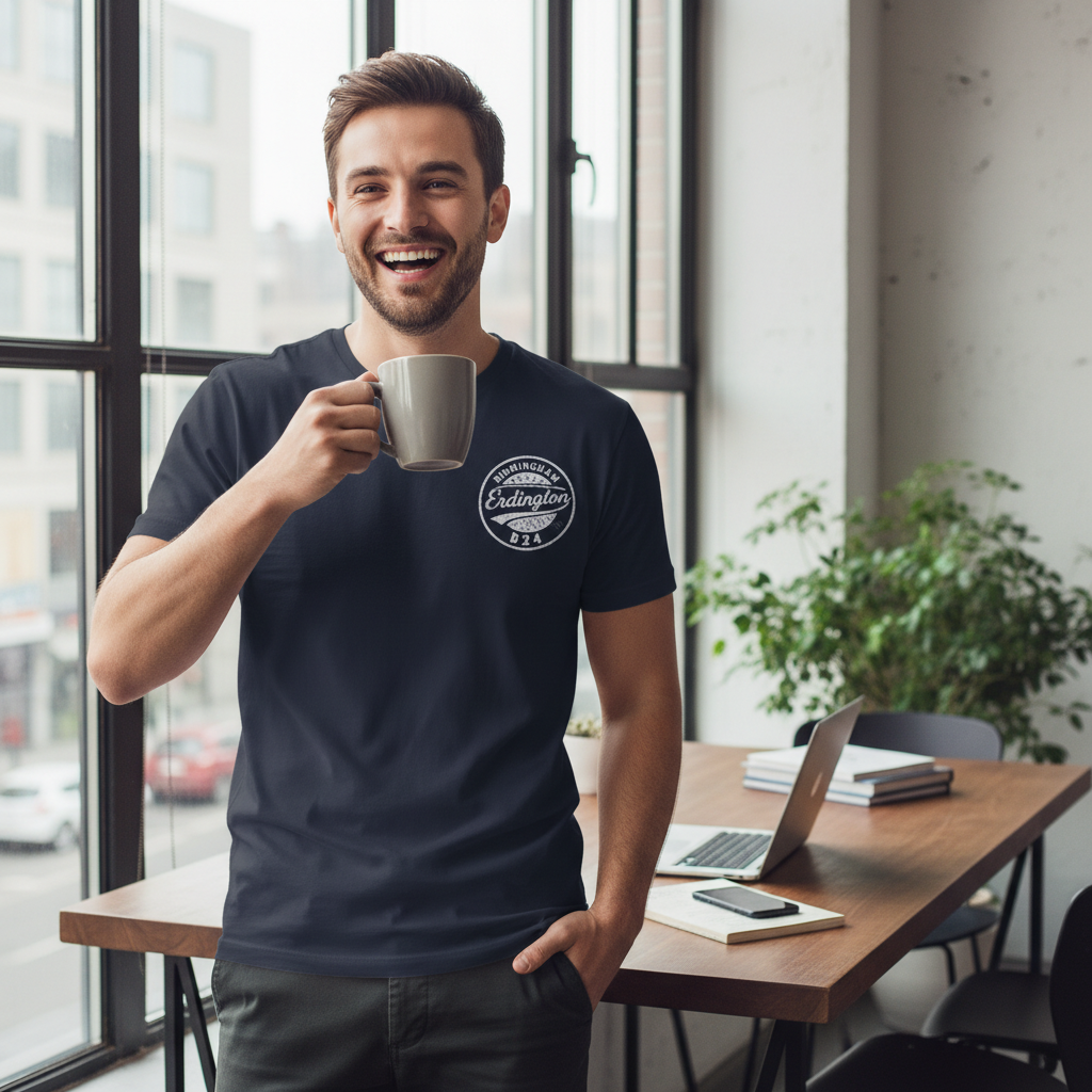 Erdington - T-Shirt - B24 Vintage Stamp Design