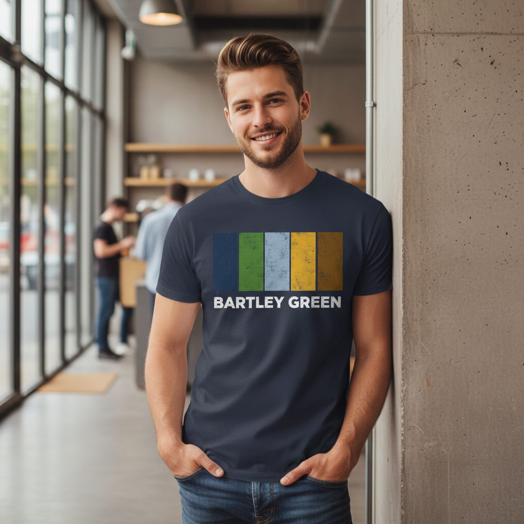 Bartley Green - T-Shirt - Colour Block Design