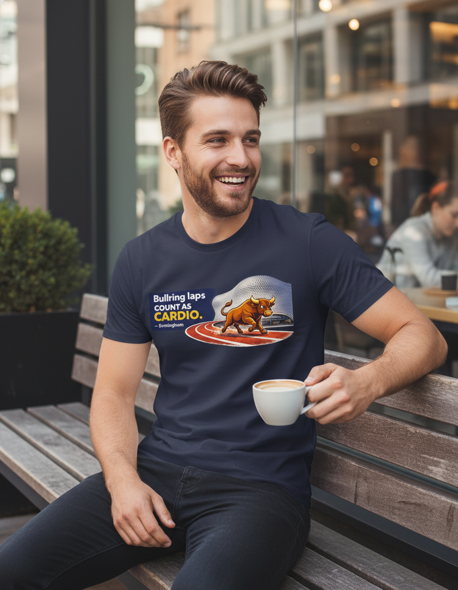 Birmingham - T-Shirt - Humurous Bullring Step Count Design