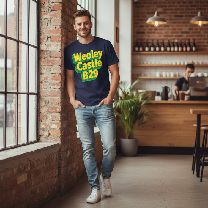 Weoley Castle - T-Shirt - Bold 3D Type Design