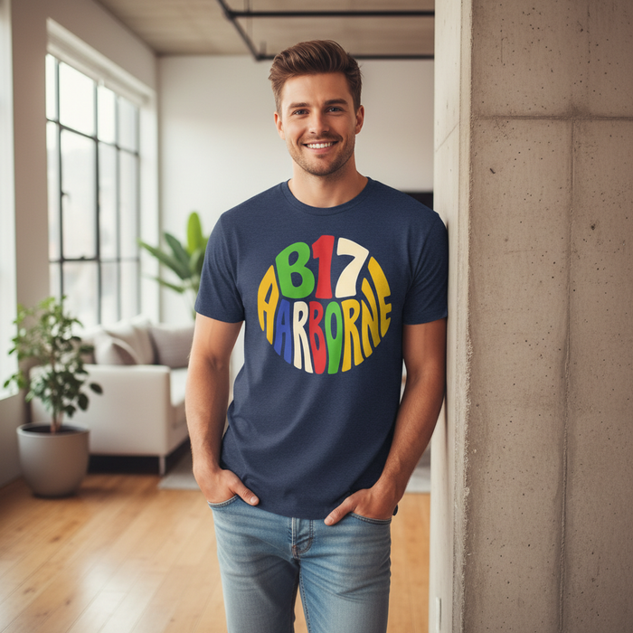 Harborne - T-Shirt - Colour Burst Design