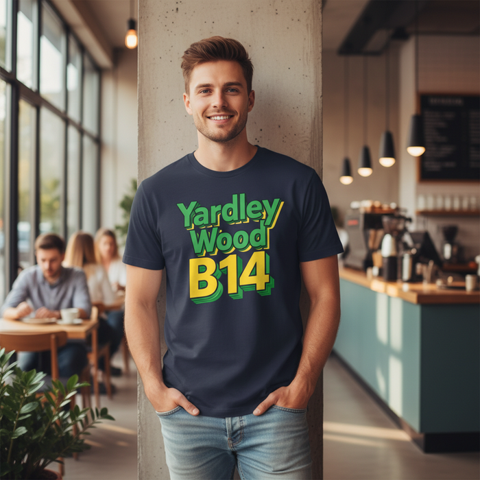 Yardley Wood - T-Shirt - Bold 3D Type Design