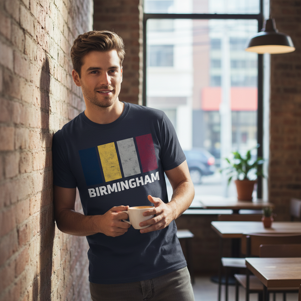 Birmingham - T-Shirt - Colour Block Design