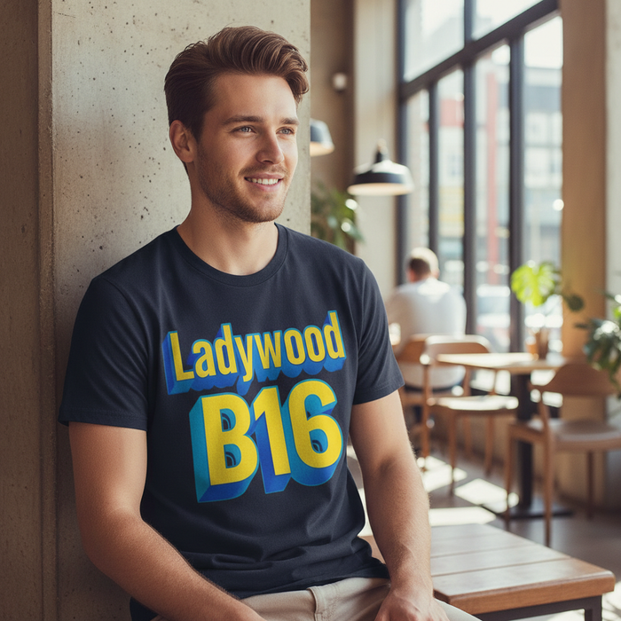 Ladywood - T-Shirt - Bold 3D Type Design
